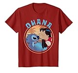 Disney Lilo & Stitch Ohana Circle Portrait Camiseta