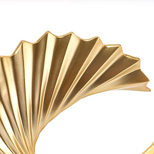 Felyhos Gold Wave Resin Statue Modern Abstract Home Decor Accents #TOP1