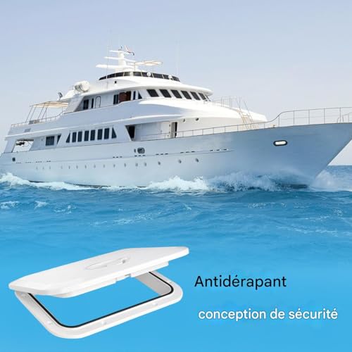 Couvercle d'écoutille rectangulaire résistant aux intempéries pour sécuriser le pont - 3