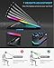 KeiBn Upgarde Laptop Cooling Pad, RGB Lights Laptop Cooler 6 Fans for 15.6-17.3 Inch Laptops, 7 Height Stands, 10 Modes Light, 2 USB Ports, Desk or Lap Use (A8,Blue)