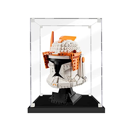 icuanuty Acrylic Display Case for Lego Helmet Set 21018/21035/21036/40478/40591/40708/75277 /75304/75305/75350/75351/77905/77906/75349/75349/7 5343/75327/76199/76285/75276/75328/75274/75324/40690