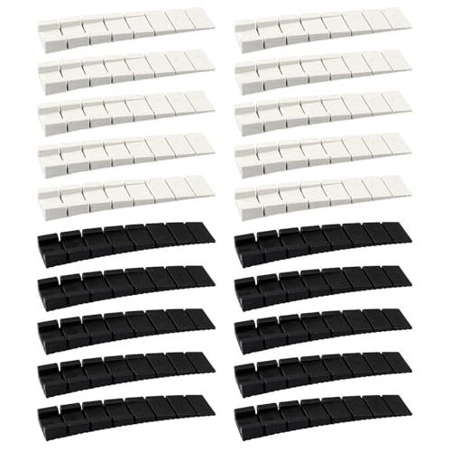 DUINIU 20 stycken horisontella tätningar för trapetsformade möbler, tillbehör för justering av möbelpositionen, möbel-anti-shake-verktyg, lämplig för skåp, garderober, lådor.