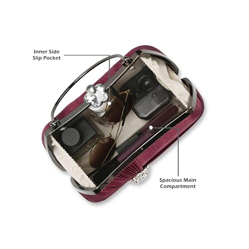 Image of Lavie Signature Women's Bangor Handle Framed Clutch | Ladies Purse | Gift For Women