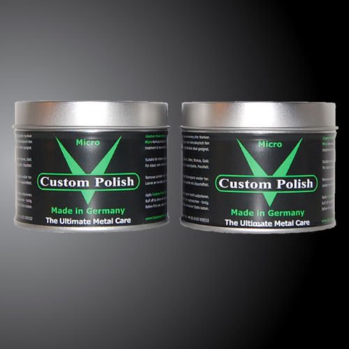 MICRO Polierset 2x400g Chrompolitur Alupolitur Polierpaste Edelstahlpolitur (EINWEG Verpackung)