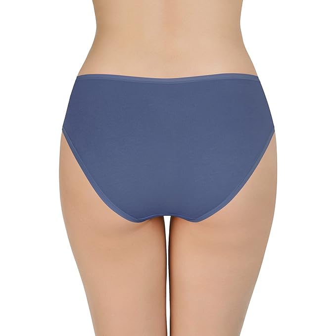 Image of LOURYN KOULYN Solid Low Rise Cotton Bikini Panty Pack(Pack of 3)