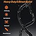 Cat 8 Ethernet Cable, 10FT High Speed Heavy Duty 26AWG Cat8 LAN Network Cable 40Gbps, 2000Mhz with Gold Plated RJ45 Connector, Outdoor&Indoor Internet Cable Compatible for Router Gaming Modem Xbox