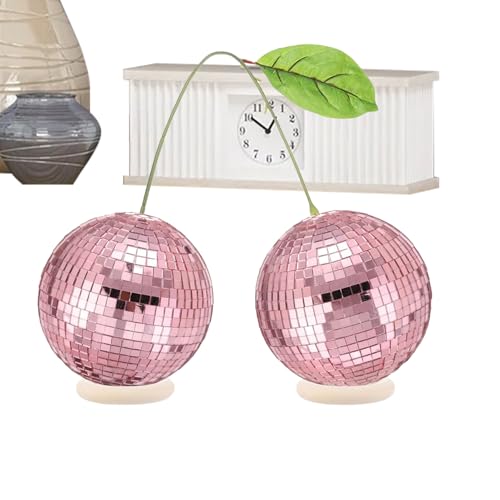 Sublimez un décor terne avec la boule disco cerise pour table et fête