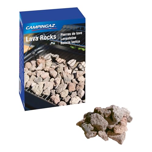 Campingaz Original Lavasteine, für Lavasteingrillgeräte, Steine zum Grillen, Grillsteine, Schwarz