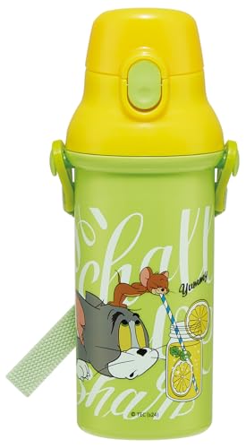 スケーター(Skater) 水筒 子供用 直飲み 480ml プラスチック ワンタッチ 食洗機対応 日本製 トムとジェリー EAT 男の子 女の子 PSB5SANAG-A
