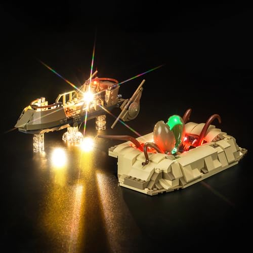 LocoLee Light Kit Compatible with Lego Desert Skiff & Sarlacc Pit - No Models Only Light, Creative Lighting Set Accessories Compatible with Lego 75396