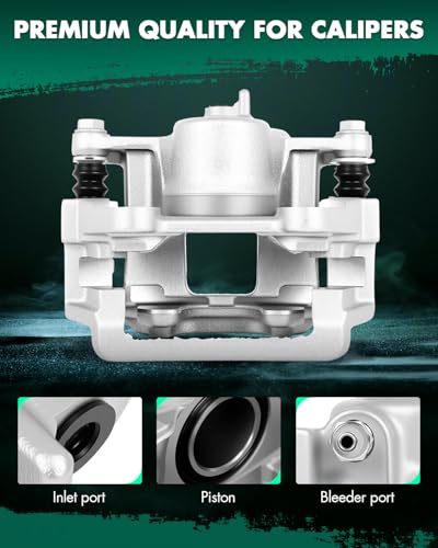 Image of SCITOO Rear Left Brake Caliper With Bracket 19B3825 Compatible For Honda For Pilot 2009-2015
