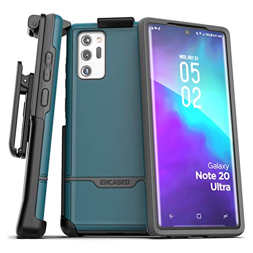 Encased - Funda protectora para Samsung Note 20 Ultra (armadura rebelde 2020), resistente y resistente, con soporte para Samsung Note 20 Ultra (azul)