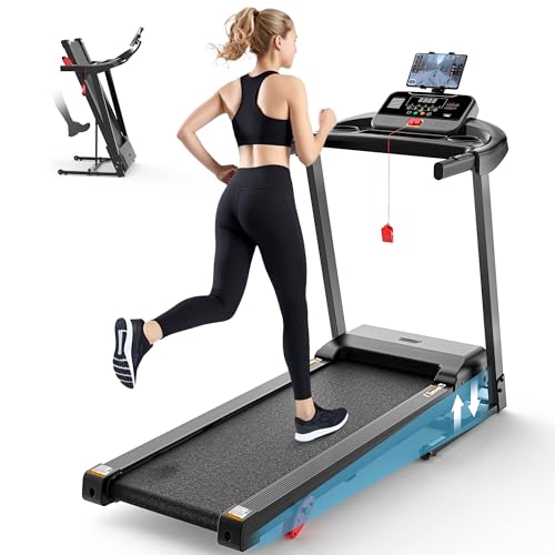 Image of Treadmill for Home, 2.5HP Folding Treadmill 300lbs Capacity with Incline, 0.6-7.5MPH