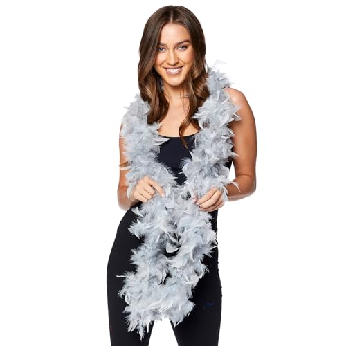 amscan Federboa Deluxe - Silber