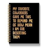 Wuip Coworker Gifts for Women, Funny Work Journal Notebook 5.5x8.3