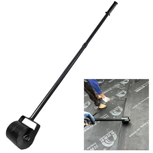 16.5 Lbs Heavy Duty Roof Seam Roller for TPO SBS Bitumen Seam 52 Long Handle