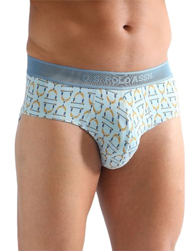 Image of U.S. Polo ASSN. Men PB005 Cotton Modal Printed Premium Underwear Brief -Pack of 1