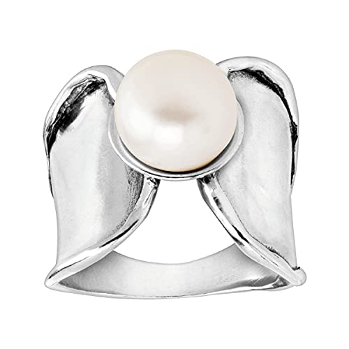 Silpada  Wynnwood  10 mm Freshwater Cultured Pearl Ring in Sterling Silver Size 7