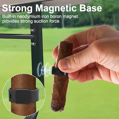 Magnetic Cigar Holder for Golf Cart - Hands-Free Cigar Clip for Golf, Fishing, Picnics & Outdoor Activities, Perfect Golf Gift for Cigar Lovers - Image 3
