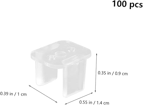 Miniatura 7 de Uonlytech 500 piezas de hebilla de fijación de neón LED Soporte de plástico LED Soporte de montaje de tira de luz LED Clips de luz LED Soporte de