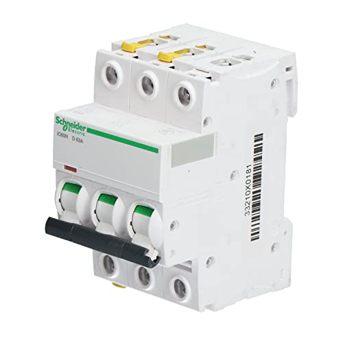 Schneider A9F05363 Disjoncteur iC60N 3P 63A Caractéristique D