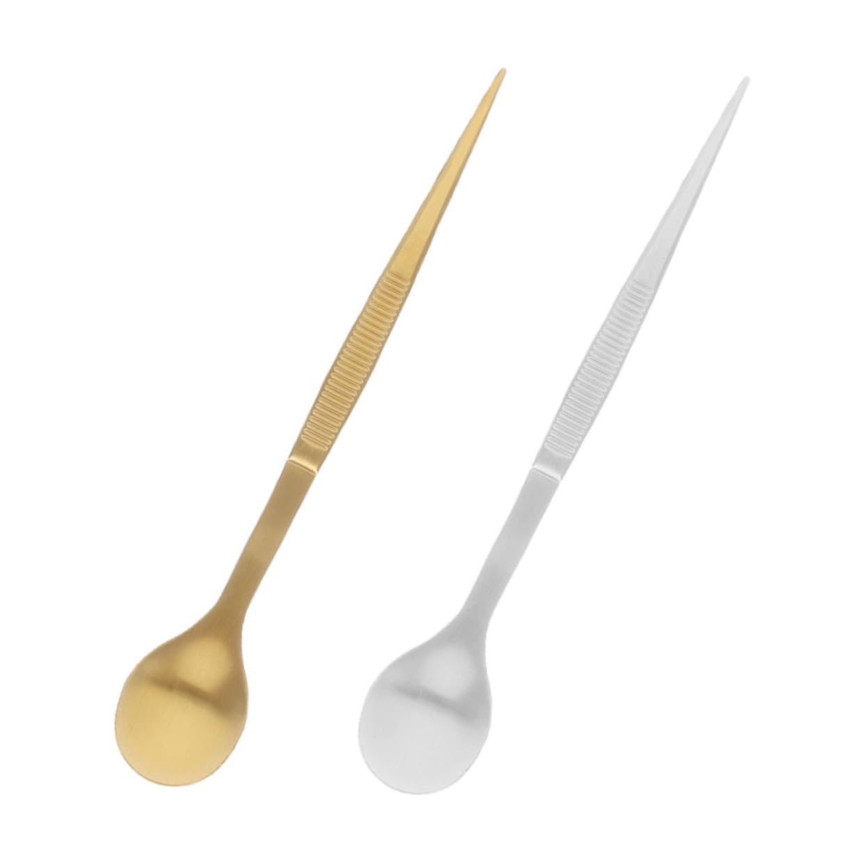 Cabilock Essential Chef's Tool: Stainless Steel Spoon Tweezer Set for Tasting Plating Dishes