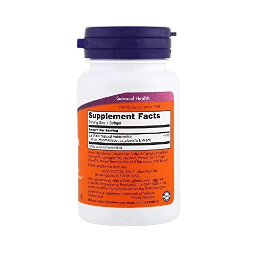 Astaxanthin 4 mg 60 Softgels Now Foods