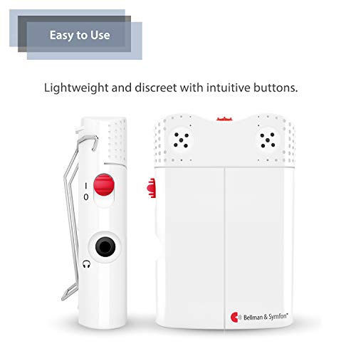 Bellman & Symfon Response Personal Sound Amplifier For Difficult Hearing Situations With Headphones - Wireless Sound Amplification Device - Digital Audio, Clarifies Sound - Easy To Use, For Seniors #TOP4