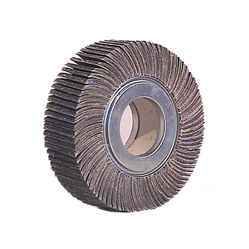 RUOTA LAMELLARE CON FORO IN TELA ABRASIVA AL CORINDONE - GRANA 40, DIMENSIONI 165X30 MM, FORO 54 MM