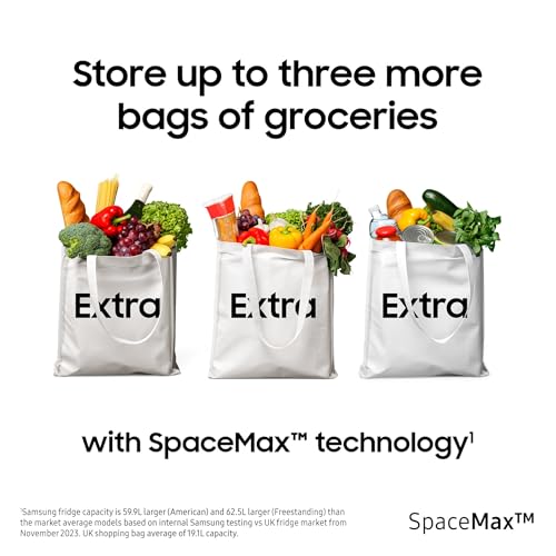 Samsung Series 6 Smart Combi Fridge Freezer, Features SpaceMax and AI Energy Technology, Metal Graphite, Model:RB34C600DSA/EU - Image 6