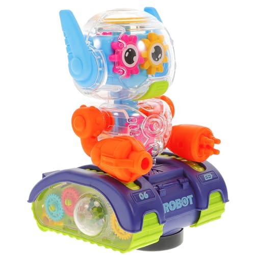 ERINGOGO Robot Toy Electric Boys and Girls Robot Toy Wheels Abs Material Portable for Boys Girls Birthday Party Random