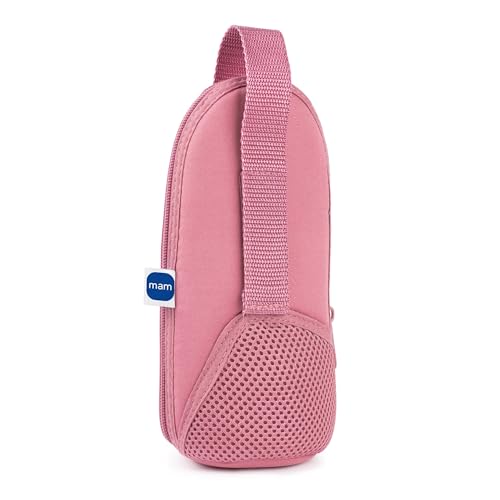MAM Thermal Bag mit Isolierschicht, Thermotasche hält Flüssigkeiten warm und kalt, Isoliertasche für viele handelsübliche Babyflaschen, rosa