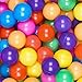 VivaVolt Toys 50 Pack 5.5cm Ball Pit Balls - Non-Toxic PE Play Balls, Red/Yellow/Blue/Green/Purple/Pink/Orange for Kids Ball Pit, Playpen & Sensory Play