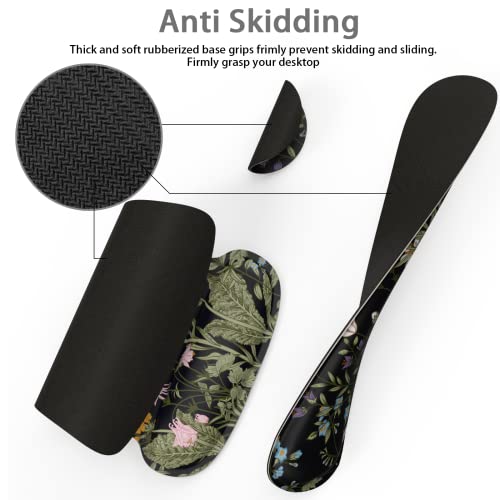 Keyboard Wrist Rest Support Ergonomic Mouse Pad Desk Memory Foam Keyboard Set Mousepad with Wrist Rest for Computer Keyboard Black Flower