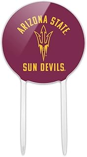 Acrylic Arizona State University Sun Devils Cake Topper Party Decoration for Wedding Anniversary Birthday Graduation