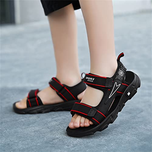 Unisex-Child Sport Sandal Thick Bottom Sandals Soft Bottom Casual Sports Beach Outdoor Sandals for Children Boys Sandals (Red, 5.5 Big Kids)4