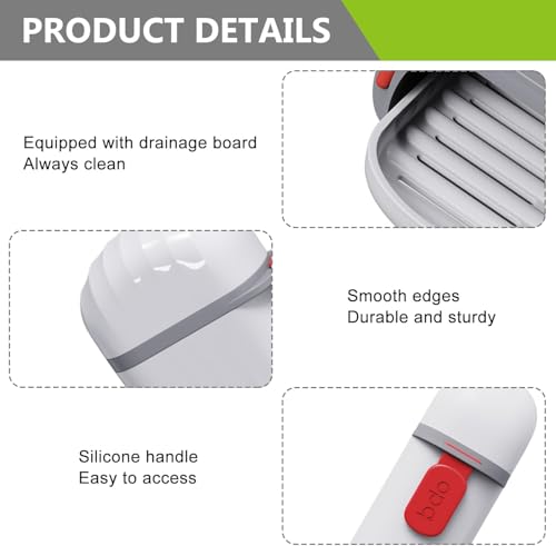 Image of Stylish Leakproof Travel Soap Box Bathing Soap Case Travelling Mini Soap Box Travel Portable Soap Box Travel Durable and Compact for Home, Bathroom, and Hiking.