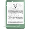 MoKo 2 Pack Anti-Glare Matte Screen Protector for 6 inch Mini Kindle 11th Generation 2024/2022, Kindle Basic, Kobo Clara, Scratches Resistance, Anti-Bubble Clear PET Film, Kindle Accessories Matcha