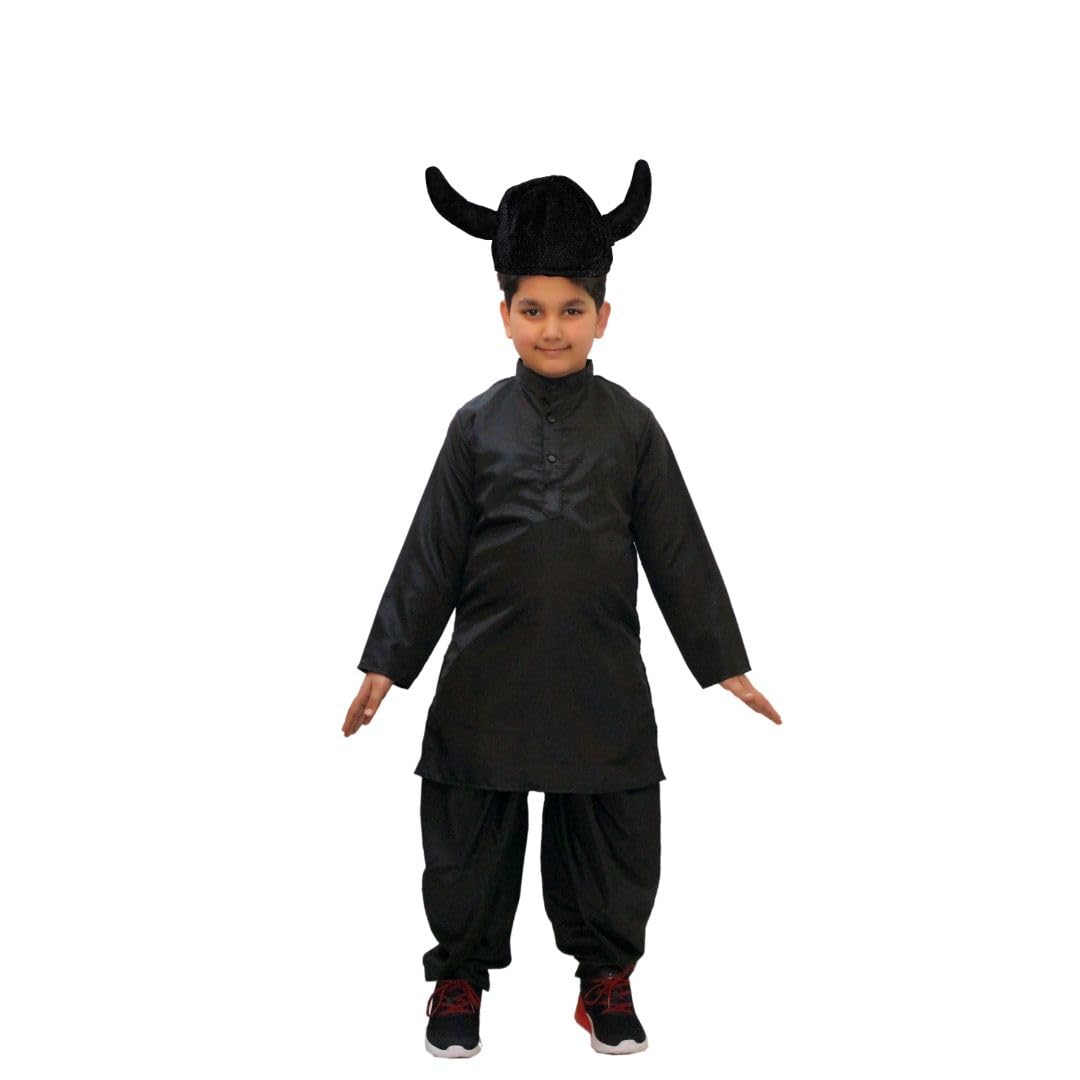 Kaku Fancy Dresses Ramayan Theme Costume For Kids | Ravan Meghnath Dress | Kumbhkaran Costume For Play, Ravanvadh Mythological Costume For Kids