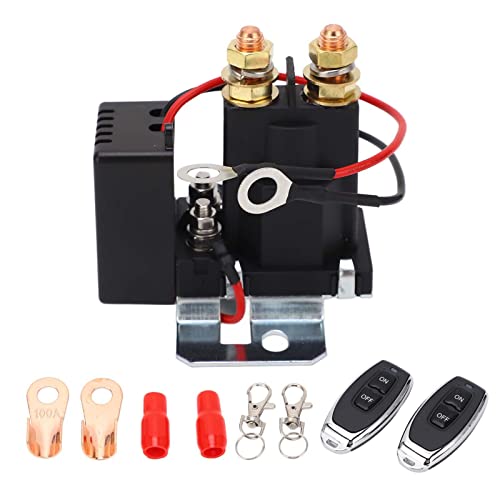 Relais étanche 500A 12V avec télécommande et bobine en laiton pour batterie auto et ATV