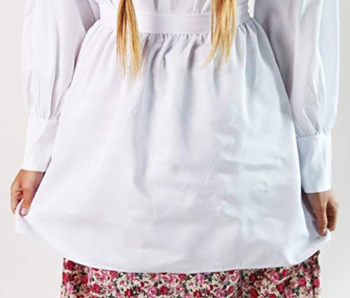 Making Believe Womens Classic Mop Cap And Apron Set, White #TOP4