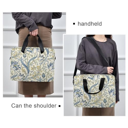 Bolso Maletín Cruzado para Laptop 15.6" Azul Vintage miniatura 2