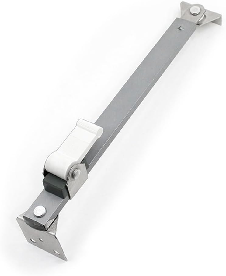 Casement Latch Lock 14 Inch Stainless Steel Window Stay Adjuster with Adjustable Hold Position and Screws for Interior or Exterior Casement Installation(1#)