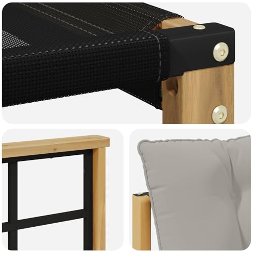 Canapé d'extérieur modulable en bois d'acacia pour optimiser l'espace - 7
