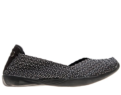 Bernie Mev Women's Braided Catwalk Black Polka Dot Flat2