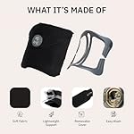 trtl Pillow - Scientifically Proven, Super Soft Neck Support Travel Pillow for Sleeping - Lightweight and Machine Washable - Ergonomic Design for Traveling on Airplanes, Cars, and Trains - Black - Image 4