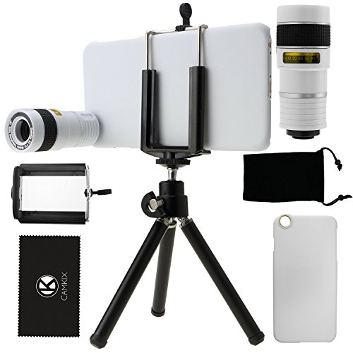 CamKix Camera Lens Kit for iPhone 6 Plus / 6S Plus Including 8X Telephoto Lens/Mini Tripod/Phone Holder/Hard Case/Velvet Bag/Microfiber Cleaning Cloth – Awesome Accessories and Attachments