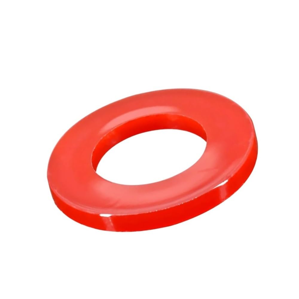 Joints durs d'étanchéité étanches M14 isolation nylon rouge 50pcs - 3