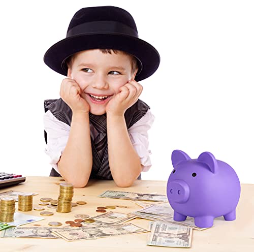 Oislove2 Piggy Bank, My First Money Bank, Unbreakable Plastic Coin Bank For Girls And Boys, Medium Size Piggy Banks, Practical Gifts For Birthday, Easter, Baby Shower (Pink) #TOP1