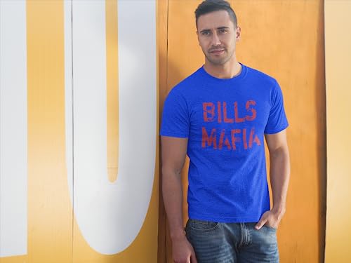 Expression Tees Distressed Bills Mafia Football Youth T-Shirt, Soft Cotton Crewneck, Casual Fit, Trendy Graphic Tee3